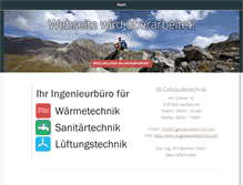 Tablet Screenshot of ib-gebaeudetechnik.com